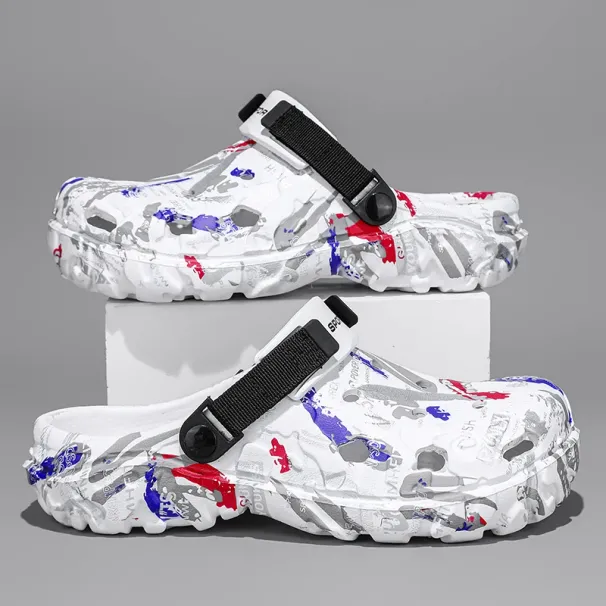 Summer Men Slippers Platform Outdoor Clogs Shoe Women Beach Sandals 46 47 Male Soft EVA Indoor Home Slides Plus Size Flip Flops_vogvips.com