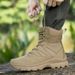 High-top Boots Men Shock-absorbing Wear-resistant Breathable Combat Boots Men Outdoor Comfortable Hiking Shoes Men Ankle Boots_vogvips.com