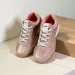 Okimoz Casual Running Sneaker Designer Shoes Pink Metallic Suede Retro Sneakers For Women Big Size_vogvips.com