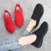Women's Vulcanize 2025 Autumn Sneakers Solid Black Red Gym Fitness Trainers Walking Sport Shoes Female Zapatos Mujer_vogvips.com