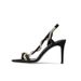 Summer New One-word Strap High Heels Temperament Rhinestone Snake Shape Same Open-toed Sandals Women's Stiletto_vogvips.com