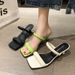 Open-toe Square-heeled High-heel For Women, 2026 Summer New Women's Shoes, European And American Style Thin-heeled_vogvips.com
