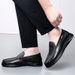 Euro Step 2025 Men's First Layer Cowhide Sheepskin Lining Breathable Fashion Loafers Genuine Leather Casual Business Shoes_vogvips.com