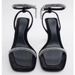 2023 Summer New Large Size Minimalist Feng Shui Diamond Hanging Chain Thin High Heel Shoes Sandals Women's Cx_vogvips.com