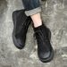 European Warm Series Work For Men, Autumn And Winter Mid-Cut Shoes, Casual Martin Boots, Men's Fleece-Lined Warm Large Size Leather Boots_vogvips.com