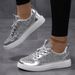 Luxury Silver Women's Casual Sneakers Paillette Designer For Women Sports Outdoor Non-slip Skateboard Shoes Woman_vogvips.com
