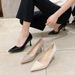 MTX 775-15B Simple Solid Color Pointed Toe Stiletto 2025 Spring New Fairy Style High Heels For Women_vogvips.com