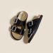 2025 Summer Thick Bottom Boken Cool For Women's Outerwear, New Casual Belt Buckle, Open Toe One Word Slippers_vogvips.com