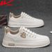 Pull-back Sneakers 2025 New Autumn Men's Shoes Slip-on No-lace Soft Sole Non-slip Sports Casual White Shoes M_vogvips.com