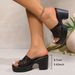 Women's Mesh Sequined High Heeled Slippers Breathable European American Style plus Size Summer Outdoor Wear Slip-On_vogvips.com