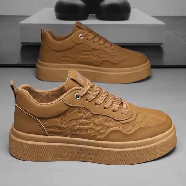 New Breathable Thick Sole Casual Shoes Men Sports All Match Small White Shoes_vogvips.com