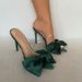 Pointy Heels With Big Bows And Slip-on Sandals_vogvips.com