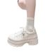 Women's Thick-soled Versatile Small White Shoes Women's Autumn New Small Height Platform Shoes Lightweight Casual Women's Shoes_vogvips.com