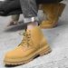 Wind Platorm Men's Boots Big Yellow Boots Short Boots Locomotive Boots Martin Boots_vogvips.com