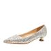 Women's Shoes Red High Heels Wedding Shoes Women's Pointed Toe Shallow Mouth Fashionable Sexy Temperament Ladies Bridal Shoes All Match_vogvips.com