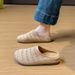 Half Tray White Shoes Female Breathable Student Height Increase Casual Women's Shoes Street Shot_vogvips.com