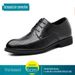 Men's Leather Breathable Business Shoes Hollow Out Comfortable Formal Footwear_vogvips.com