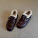Genuine Leather Version ~ Fleece-Lined For Women, Winter New Retro Belt Buckle Furry Sho, Slip-On Warm_vogvips.com