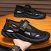 Men’s Shoes Men's summer new hollow breathable sandals for men driving soft sole dad casual sandals for men_vogvips.com