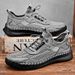 Men's Mesh Shoes Sizes 38-46, Summer Genuine Leather Breathable Hollow-Out Thick-Soled Non-Slip Sandals, Hole Shoes That_vogvips.com