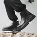 Thick-soled Heightening Retro Martin Boots Blue Casual Boots_vogvips.com