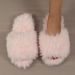 Women's Indoor 2024 Autumn And Winter New Plush Home Lazy Anti Slip Durable Fashion Warm Sandals Slippers_vogvips.com