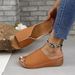 New Wedges Fashion Simple And Light One Slip-on Fashion Large Size Slipper Woman_vogvips.com