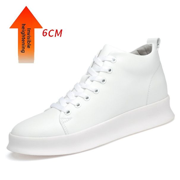 Inner Height-increasing Pad Shoes Men's Thick-soled Casual Shoes Warm High-top High-mouth Little White Men's Shoes_vogvips.com
