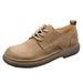 European Warm Series Autumn Winter New Casual Men's Easy-to-Match British Style Soft Sole Wide Toe Lace-up Leather Shoes_vogvips.com