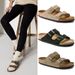 2026 Cowhide BK Shoes Spring Summer New Cork Flat Sandals Men's One-Strap Slippers Women's Casual_vogvips.com