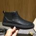European Warm Series Autumn Winter New British Genuine Leather Short Lazy Martin Boots Slip-On High-Top Shoes Men's Korean Version_vogvips.com
