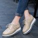 Spring And Autumn Genuine Leather Thick Soled Korean Edition Casual Fashion Versatile Student Women's Singles Shoes 2D3_vogvips.com