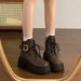 Versatile Sweet Cool Thick-Soled For Women 2025 Winter New British Style Fashion Big-Toe Short Martin Boots_vogvips.com