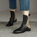 Women's Shoes Thick Heel Short Boots Retro Chelsea Boots Medium Heel Fashion Boots Slim Boots Drop Shipping_vogvips.com