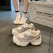 Women's Sier Dad New All Match Thick Sole Heightening Breathable Casual Mesh Sports Shoes For Women_vogvips.com
