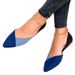Women's plus Size 43 Flat Shoes Color Block Pointed Toe Casual Summer Professional Work Trendy_vogvips.com