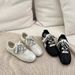 Genuine Leather Flat White For Women, 2026 Spring New Model, Double Shoelaces, Soft Sole, Non-slip, Versatile,_vogvips.com