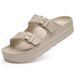 Crestar Women's Platform Sandals Outdoor Fashion Lightweight Beach Slippers With Arch Support Summer Comfort Slip On Home Slides_vogvips.com
