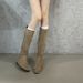 Retro Square-Toe Suede Over-The-Knee Long For Women, 2026 New Autumn/Winter Thick-Heeled High-Tube Riding Boots_vogvips.com