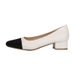 Soft Leather Color Matching Small Fragrant Style Thick Heel Square Head Single Shoes Women's Light Mouth Ladyshoes High Heels_vogvips.com