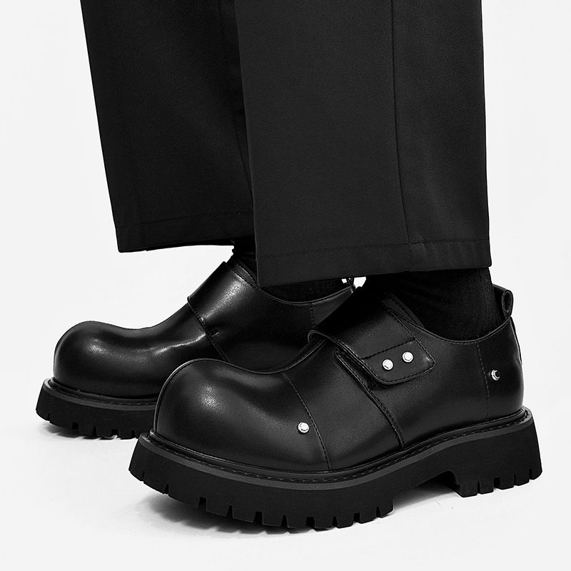 2025 Thick-Soled Versatile Height-Increasing Derby Casual Leather Shoes Men's Trend_vogvips.com
