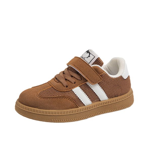 Low Top Breathable German Training Shoes for Children Mesh Upper Soft Sole Spring Autumn Sports Sneakers for Boys And Girls_vogvips.com