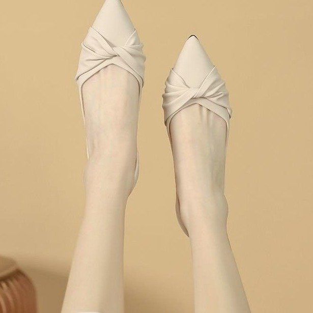 Fashioable Shallow Flat Wome, 2025 Autum Ew Model, Comfortable All-seaso Poited-toe Loafers, Getle Shoes For_vogvips.com