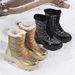 Winter Cotton Shoes For Women, High Top With Plush Insulation, Women's Snow Boots, Thick Soled Women's Cotton Boots Women's Shoes_vogvips.com