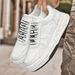 Men's Leather Green Board Shoes Thick Sole Hand-sewn Small White Shoes Cowhide Soft Sole Breathable Casual Shoes_vogvips.com