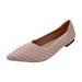 Princess Same Single Women's 2025 Knitting Fly Woven Chicken Rolls Flat Bean Shoes_vogvips.com
