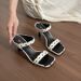 Summer New Tyle Imple Elegant Quare-toed Open-toe For Women, Fahionable And Exy Tiletto High Heel, Lip-on_vogvips.com
