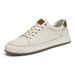 Men's Shoes Little White Shoes First Layer Cowhide Board Shoes Men's Casual Shoes Board Shoes_vogvips.com