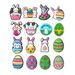 16 Set Of Easter Cute Bunny Shoes Buckle Shoes Flower PVC Soft Rubber Shoes Accessories Accessories_vogvips.com