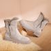 Cotton Shoes Women's New Winter Fur Integrated Snow Boots Women's Velvet Casual Martin Boots Short Boots Big Cotton Shoes Women_vogvips.com